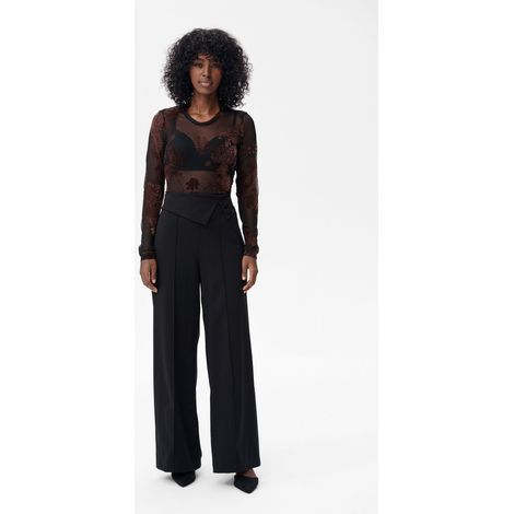 Pantalones negros de mujer Duka, talla 36 (1/5)
