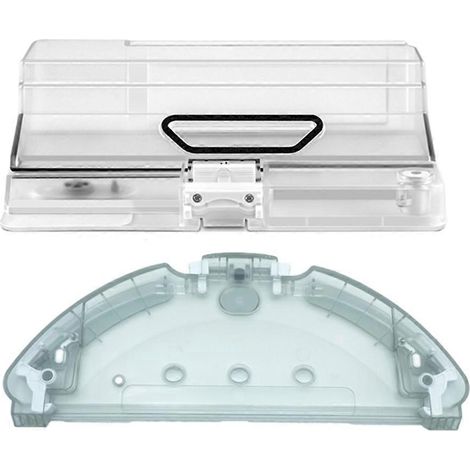 Accessoires 2 en 1 : réservoir d'eau, bac à poussière, filtre, support pour lingette de nettoyage. Compatible avec l'aspirateur robot laveur Xiaomi Mijia G1 MJSTG1. Pièces détachées. (1/5)