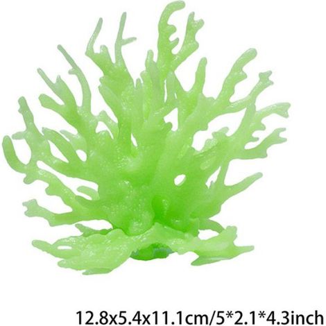 Mini décoration d'aquarium en résine,Simulation de corail,Micro paysage,étoile de mer,décoration d'aquarium-Vert M