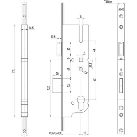 Fensterverriegelung ferco EUROPA ferGuard 1050 mm