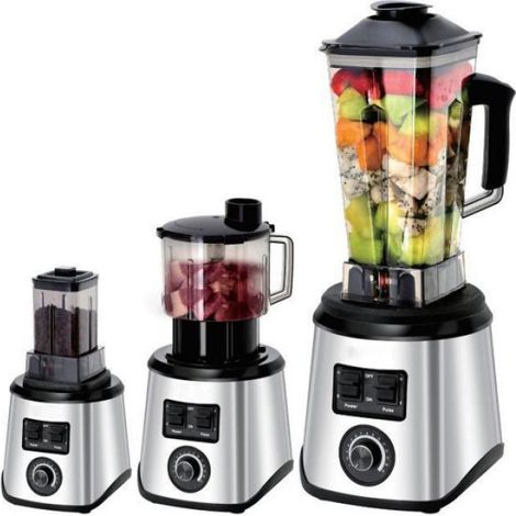 Blender mixeur 3-en-1 9500W – Blender 2,5L + Hachoir 1,5L + Broyeur 0,5L – Lames multi-lames – Idéal smoothies, viande, épices (1/5)