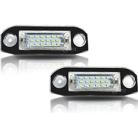 Lot de 2 éclairages de plaque d'immatriculation à LED blanches sans erreur pour S80 XC90 S40 XC60 S60 C70 V50 XC70 V70 (1/5)