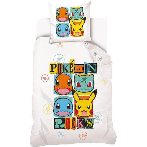 Parure de lit enfant Pokémon Pikachu 140 x 200 cm en coton (1/3)