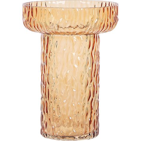 Blumenvase PLATANIA Glas 20 cm Orange