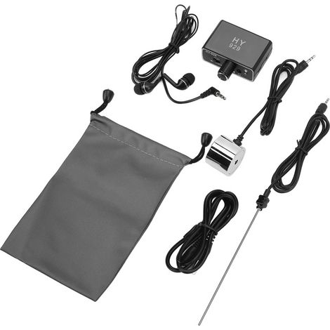 Detector de scurgeri apa, dispozitiv de detectare cu sonde duale, reincarcabil, ABS si metal, pentru constructii, 100-240V (1/4)