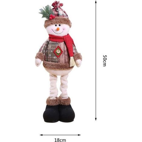 Figurines de Noël - 3Pcs - 60 cm - Peluche - Décorations Maison (1/4)