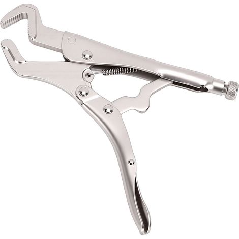 Pince verrouillage 1/4" à 1-1/4", mâchoire réglable, étau incurvé acier carbone CRV soudage bois (1/5)