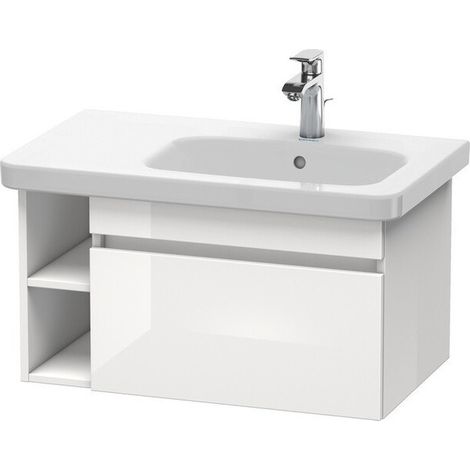 Mueble bajo lavabo DURASTYLE 448x730x398mm nogal oscuro / blanco mate