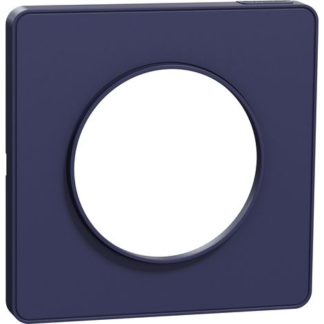 Schneider Electric – Plaque Schneider Odace Touch 1 poste – Finition cobalt – Utilisation intérieure – Dimensions 85x85mm (1/5)