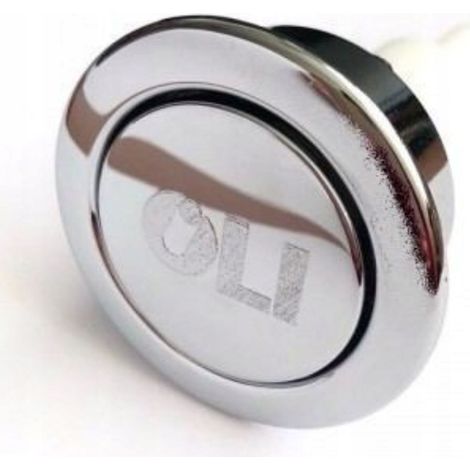 Bouton De Chasse D'eau - Chromé - Pour Valve Démarrage Rapide - Unifonctionnel - Guichet Wc (1/3)