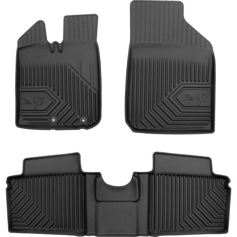 Tapis de Sol de Voiture pour Dacia Spring 2021-2025 TPE Antidérapant Noir 4Pcs (1/5)