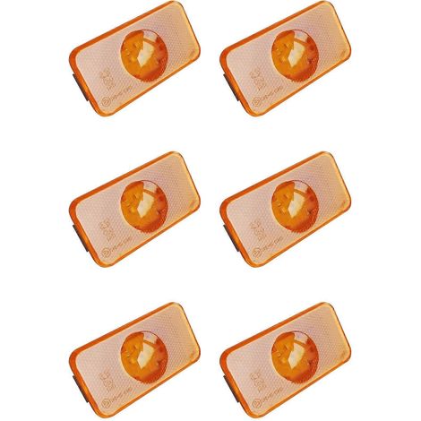 Lot de 6 feux de position latéraux à LED 24 V pour camions Volvo FH, FM et FL, couleur ambre, référence 20789440. Accessoires pour camions. (1/5)