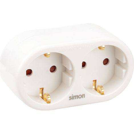 SIMON BLCO Adattatore 2 Uscite Contattore Base Frontale 10/16A 250V CL118604