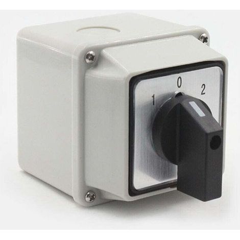 Sélecteur Rotatif Universel 220V 8 Bornes 3 Positions Commutateur Inverseur Avec Interrupteur Principal (1/4)