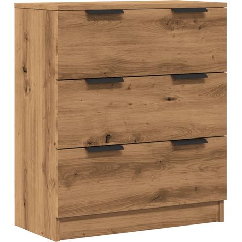 Credenza buffet cassettiera mobile contenitore organizer cucina soggiorno stanza dei bricolage 60 x 30 x 70 cm derivati del legno marrone 020030813