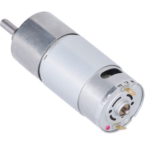 Moteur réducteur JGB37‑550 12V 100 tr/min, couple élevé en alliage d'aluminium pour transmission (1/5)