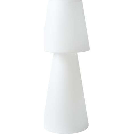 Lámpara de pie LED de exterior material sintético IP54 impermeable con mando a distancia blanco Sabanas (1/5)