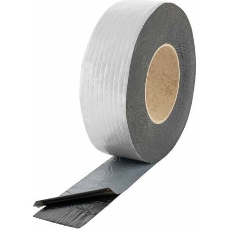 Ruban d'étanchéité aluminium 10 m x 50 mm x 1 mm – Bande de solin adhésive pour toiture – Résistance à l'humidité et intempéries (1/5)