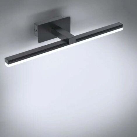 Lampe pour Miroir de Salle de Bain LED Noir 40cm - 9W Lumière Blanche - Adapté aux Meubles Miroir 40-60cm (1/4)