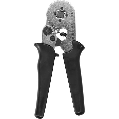 Pince à sertir HSC8 6-4B, auto-ajustable, 0,25-10mm² (AWG23-7), outil manuel pour câbles électriques, sertisseuse miniature de fils.