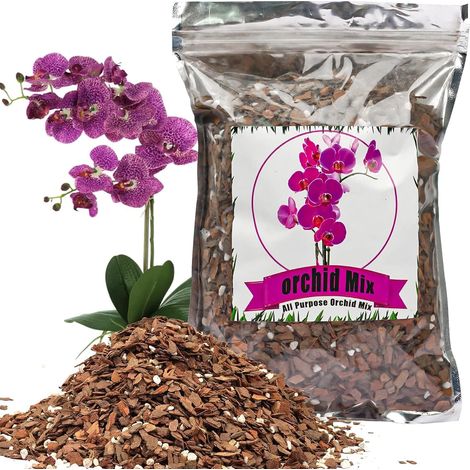 Mélange de terreau Universel pour orchidées 1L – écorce d'orchidée et Perlite Organique pour Plantes – Drainage et aération optimaux durables (1/5)