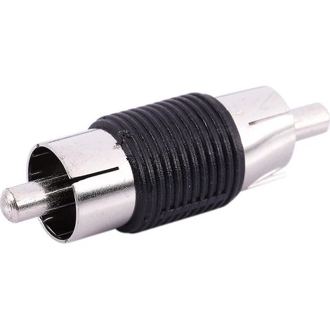 Adaptateur coupleur RCA AV mâle-mâle direct, lot de 12 (1/2)