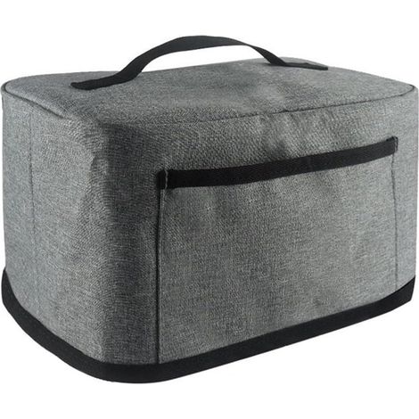 Housse de protection pour presse à tasse avec poches - Bouclier anti-poussière matelassé pour équipement de sublimation - Rangement d'atelier - Gris - 29 x 17 x 17 cm (1/5)