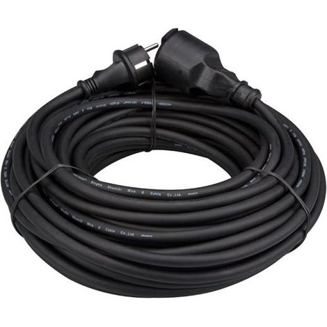 Perel – Rallonge en caoutchouc 25 m – 3G1.5 – Courant max. 16 A – IP44 – EC25R15 (1/6)