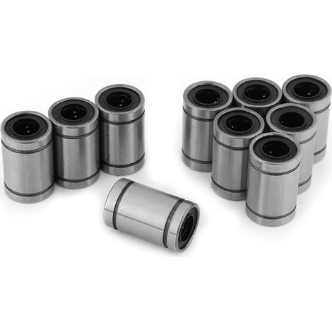 10pcs LM8UU 8mm Roulement à Billes Linéaire Double Bague Scellée pour Rod 3D Imprimante CNC Pièces (1/5)
