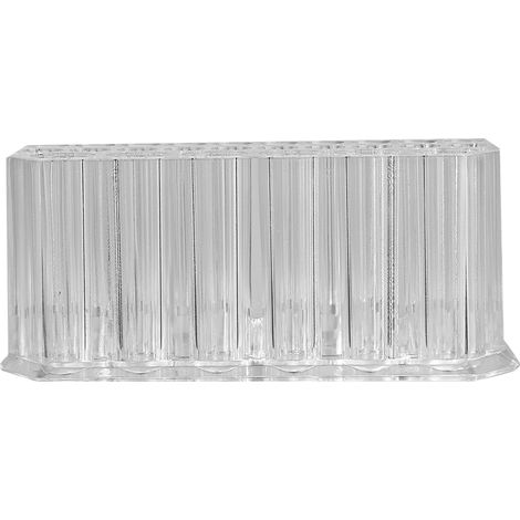 Support de rangement transparent pour pinceaux de maquillage, 26 trous, porte-crayons à sourcils, présentoir à cosmétiques (1/5)