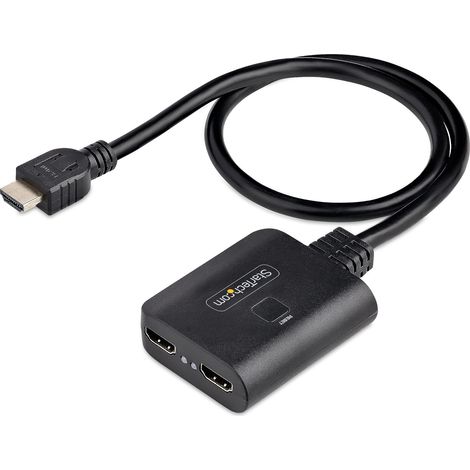 Startech HDMISPLITTERST Sdoppiatore Hdmi 4K a 2 Porte Nero (1/5)