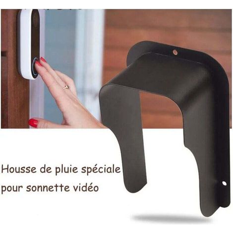 Protection et fixtion pour interphone, visiophone et sonnette, Couvercle MéTallique éTanche Versailles pour CaméRa VidéO, Sonnette, Serrure De Porte, Bouton De Portes D'AccèS, ProtèGe L'Appareil du So (1/3)