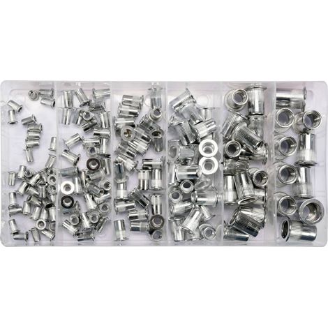 Satz Aluminium-Nietmuttern M3-M10, 150 Stück YT-36460 yato (1/4)