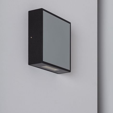 LED-Wandleuchte Aussen 6W Aluminium Roma Grau 3000K Warmweiß
