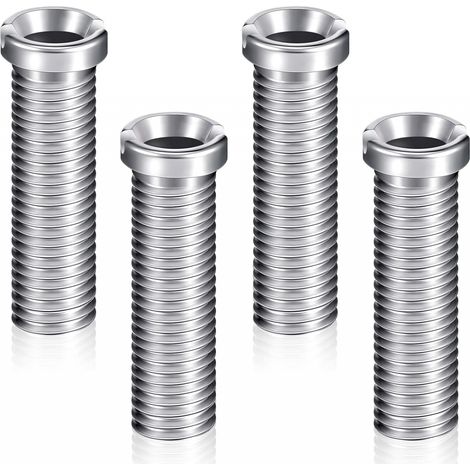 Lot, de 4 vis pour panier d'évier 45 mm en acier inoxydable, accessoires de fixation, boulon d'évier, filtre de panier d'évier, vis de butée (1/3)