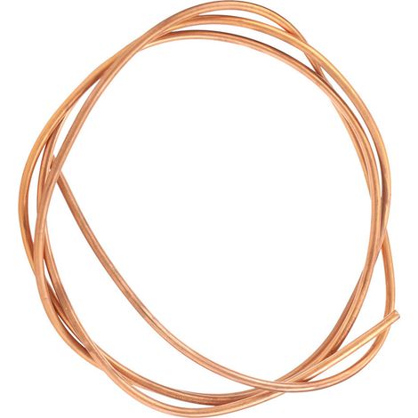 Tube souple en cuivre C1100 T2 de 2 m pour climatiseur/réfrigérateur, diamètre extérieur 6 mm / diamètre intérieur 5 mm