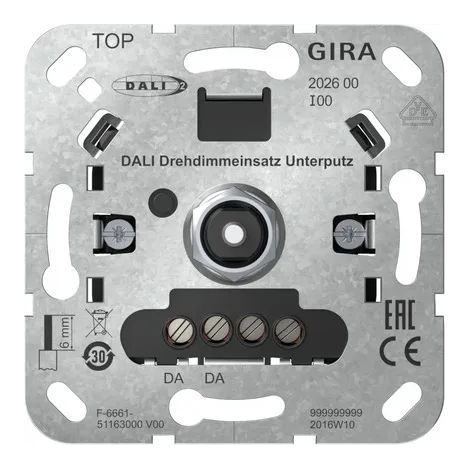 Gira DALI Drehdimmeins. UP Einsatz [202600], 2026 00