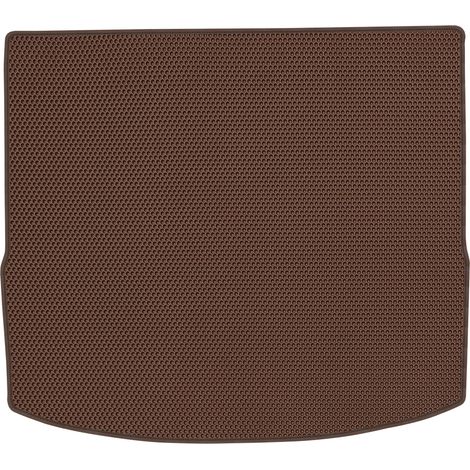 Alfombrilla de maletero de EVA para Ford Focus III Estate (2011-2018), diseño de panal de abeja - Marrón (1/5)