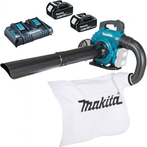 Makita DUB363PG2V Twin 18V (36V) LXT Brushless Blower/Vacuum Complete - 2x 6Ah Batteries & Twin Port Charger (1/5)
