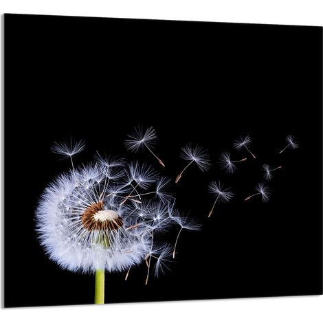 PANEL DE VIDRIO PARA COCINA 65x60 Flor (1/5)