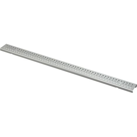 Grille d'évacuation 75 mm, acier galvanisé (1/2)