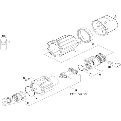 ENGRENAGE COMPLET POUR REMPLACEMENT 6 POUR NETTOYEUR HAUTE-PRESSION KARCHER - 40603910