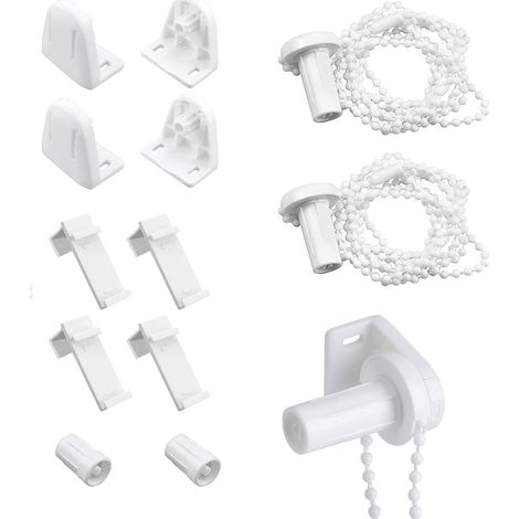 17 mm Enrouleur Perle Ajustable Store Enrouleur Embrayage Chaîne de Store Enrouleur Attache Store Sans Percage pour Stores Enrouleurs, Stores Enrouleurs Doubles, Volets Occultants (Blanc) (1/5)