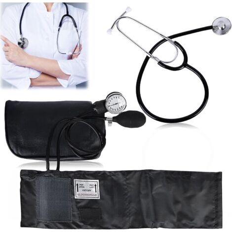 Pr Tensiomètre manuel avec stéthoscope et brassard, kit Bp classique avec sac de transport (1/5)