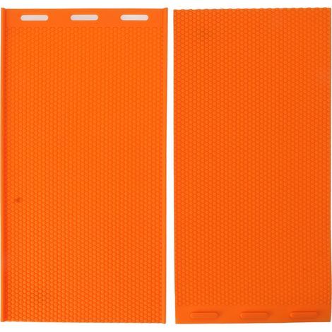 2 Stück 5,4 mm Silikon-Bienenwachsform, Grundgerüstpresse, Prägeform, Wabenform, Bienenbedarf, Orange (1/5)