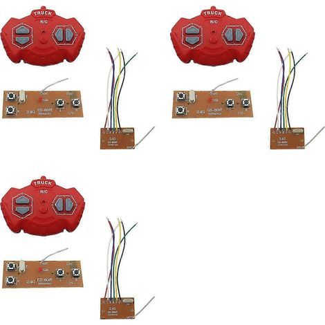 modules de télécommande quadridirectionnelle 2,4 GHz, carte de circuit imprimé pour émetteur et récepteur de télécommande à 4 canaux QAQ (1/5)