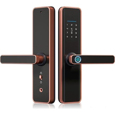 Serrure de Porte Intelligente Bluetooth Étanche Empreinte Digitale Ttlock Serrure Électronique Intellinte Sûre Maison Intellinte (Color : X7ttR-5050240, Size : 1 UK) (1/5)