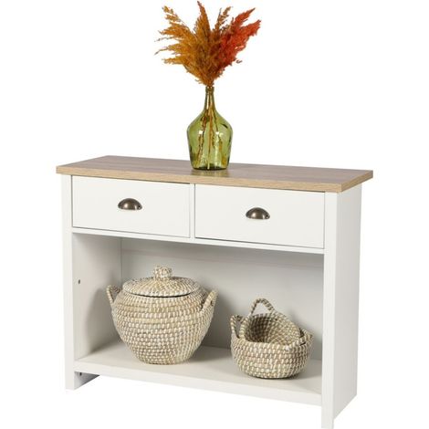 Console avec 1 étagère et 2 tiroirs VIRGINIA (1/3)