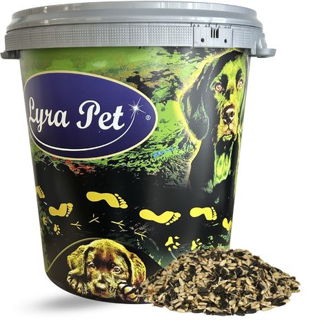10 kg de Lyra Pet® graines de tournesol Mix dans un tonneau de 30 L