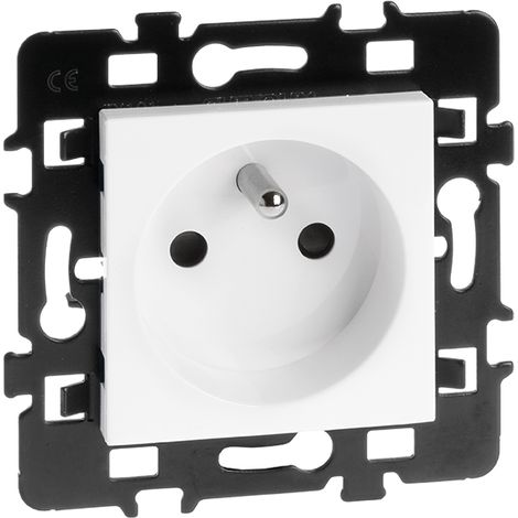 Enchufe 2P+T 16A - Con embellecedor / Placa soporte - ESPRIT sin garras